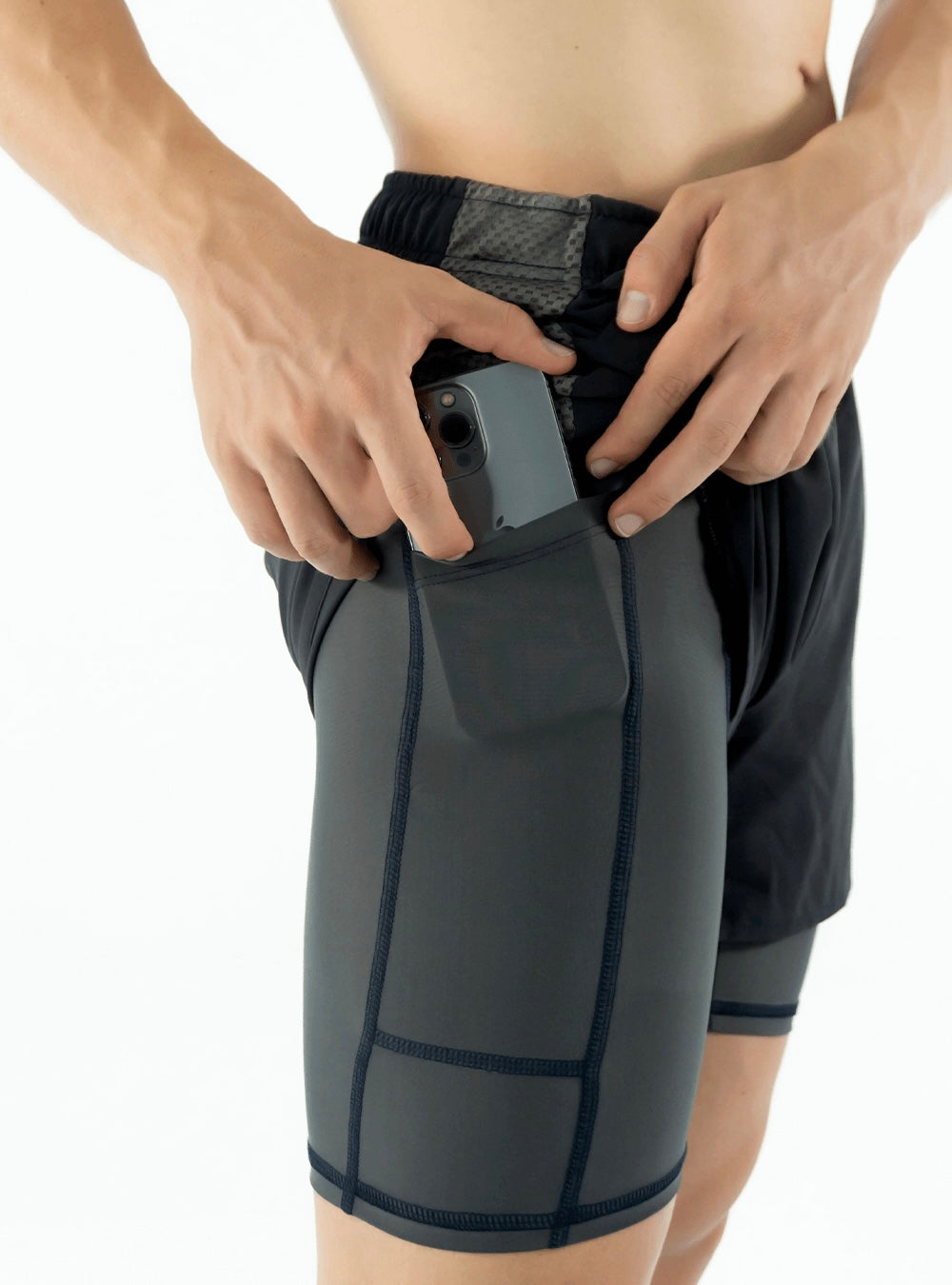 Running short built in stretch