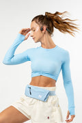 Cropped Longsleeve – Baby Blue