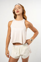 Pleated – Tank Cream