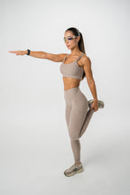 High waisted Legging – Mocca